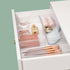 4 Pack 12"x 6" Clear Plastic Desk Drawer Organizer Tray Storage Bins for Bathroom Office Kitchen Utensils
