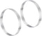 uxcell 2pcs Stainless Steel Cake Rings for Baking, 5.9" Diameter Perforated Mousse Ring for Cake Dessert