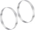 uxcell 2pcs Stainless Steel Cake Rings for Baking, 5.9" Diameter Perforated Mousse Ring for Cake Dessert