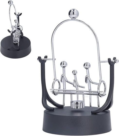 Perpetual Motion Desk Toy, Noiseless Swinging Sculpture, Silent Motion Office Decor Ornament