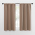 NICETOWN Kitchen Window Blackout Curtains, Thermal Insulated Rod Pocket Draperies for Bedroom/Kitchen (Cappuccino, Set