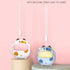 Electric Mini Night Light Heater, USB Rechargeable Fast Heating Cartoon Cow (White)
