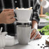 DOWAN Pour Over Coffee Maker, Non-Electric Dripper for Easy Manual Brew, Single Cups Porcelain Accessories