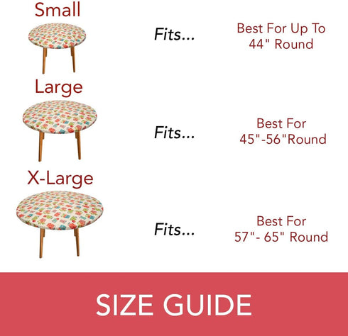 Covers For The Home Deluxe Elastic Edged Flannel Backed Vinyl Fitted Table Cover - Garden to Table Pattern