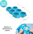 TrueZoo Diamond Silicone Mold Tray for Whiskey Bath Bombs, Candy, Soap, DIY Crafts, Blue, Set of 1