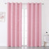 Grommet 2 pink/52Wx96L SMILE WEAVER Pink Kids Curtains for Girls Bedroom Silver Print Window Drapes Soft Thick Thermal