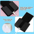 8 Pieces Wall Mount Phone Holder Adhesive Remote Control Storage Box Wall Mount Charging Phone Stand Holder Adhesive Non Slip Media Organizer Storage Box for Bedroom Kitchen Bathroom (Black)