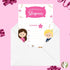 Desert Cactus Girls Happy Birthday Invitations - Style 1 Invite Cards (10 Count) with Envelopes for Kids Party