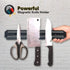 8 Inch 2 Pack EDSRDUX Black Powerful Magnetic Knife Holder, Kitchen Knife Magnetic Strip Strips, Rust Free Multipurpose