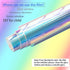 Holographic Decorative Iridescent Window Film - Adhesive Glass Film with Rainbow Effect for DIY Decoration, 17.7"x10'