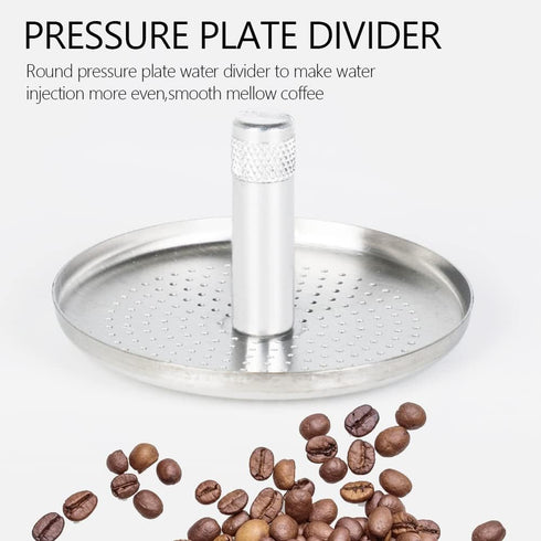 Zopsc Stainless Steel Coffee Filter Cup, Vietnamese Drip Filter Maker Infuser for Home Coffee (Gold)