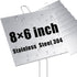 Landhoow 12 Pcs Large Garden Plant Markers Metal Plant Labels Sign 6''