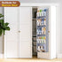 20 Closet KEETDY Pairs Over The Door Shoe Organizer for Large Clear Pockets Hanging Shoe Rack for Door Hanger Boot