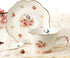 7 Oz Sets Set-Coffee Set FD-TCS11 (Set 6) Jusalpha Porcelain Tea Flower Series Tea Cup and Saucer Cup with Saucer