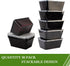 50Pack 34oz 1000ml, Meal Prep Containers - Food Storage Containers with Lids, Reusable Food Prep Containers, Disposable