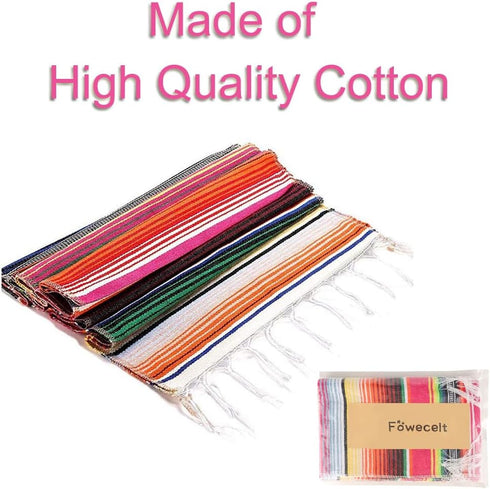 14 84 Inch Fowecelt Mexican Serape Table Runner x for Mexican Party Wedding Decorations Outdoor Picnics Dining Table
