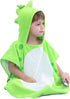 LOLANTA Baby Boys Dinosaur Hooded Bath Towels, 100% Cotton Beach Towel Poncho for Toddlers (Green#B, 1-3T)