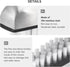 Ergonomic 304 Stainless Steel Cleaning Brush - Fruit & Vegetable Scrubber for Kitchen Hygiene