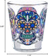 Culver 1.75-Ounce Sugar Skulls Decorated Shot Glasses, Set of 4