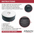 FANZI 360 4.5 Inch LED Motorized Turntable Display Light Base for Theme Exhibition, Window Display, Acrylic, Crystal