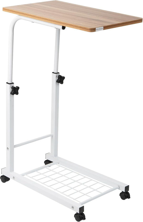 Mind Reader Height Adjustable Laptop Stand, Computer Table, Work Table, MDF, Black, 19" L x 12" W x 31" H