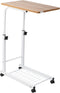 Mind Reader Height Adjustable Laptop Stand, Computer Table, Work Table, MDF, Black, 19" L x 12" W x 31" H