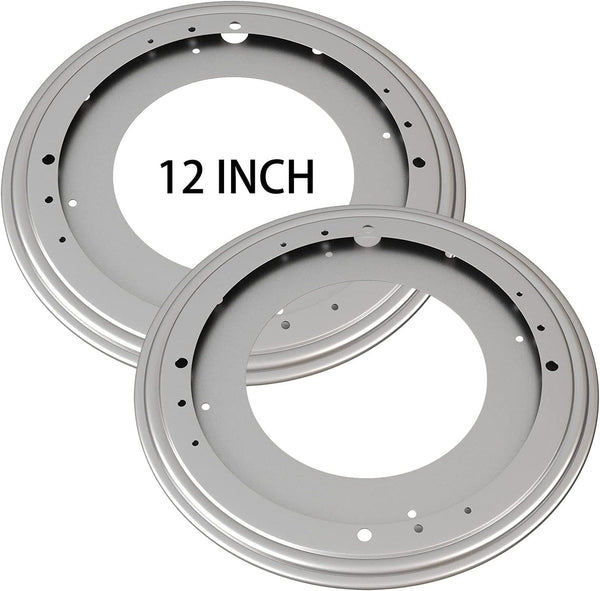 2Pack 12" Lazy Susan Hardware 5/16 Thick Turntable Bearings 1000lbs Load Capacity