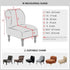 Armless Armless Leorate Accent Slipper Chair Covers,Stretch Chair Slipcover Removable Velvet Fabric Non-Slip Silp Cover