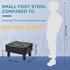Small Foot Stool Ottoman, Faux Leather Footstool Ottoman Foot Rest for Couch, Rectangle Footstools and Ottomans Small