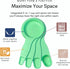 Storage Theory 2-in-1 Measuring Cups & Spoons Set - Space-Saving Kitchen Gadget for Baking, Cooking, Coffee