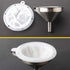 Stainless Steel Funnel with Fine Mesh Strainer, 5-Inch Metal Hopper with Handle, 300 Mesh Cooking Oil Filter Set