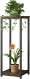 Plant Stand Indoor Corner Tall 2 Tier Metal Modern Flower Storage Plant