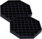 Drip Trays 6" Coffee Countertop Octagon Drip Tray, Black Plastic with Honeycomb Grid, Pack of 2