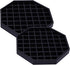 Drip Trays 6" Coffee Countertop Octagon Drip Tray, Black Plastic with Honeycomb Grid, Pack of 2
