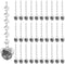 KESOCORAY 100 Pack Hanging Crystals - Clear Acrylic Prisms Pendant Ornaments for Christmas