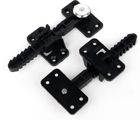 BQLZR 14x6cm Plastic Sectional Sofa Invisible Interlocking Sofa Connector Bracket with Hardware Rotate 360 Degree Pack of 6