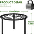 9.1-inch TOSKING Heavy Duty Metal Plant Stand - Decorative Round Plant Stand, Adjustable Leveling Feet & Rust-Resistant