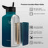 NATURE PIONEOR 64oz Insulated Water Bottle with Straw - Stainless Steel Vacuum Water Jug with Holder/Sleeve