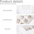 6PCS White Cupcake Containers, Cupcake Carrier 6 Count with Window Boxes for 36 Pastries, Bakery Supplies