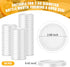 HFXXAD 120Pcs Set, Storage(2.6inch) Yogurt Jar Lids Yogurt Container Lids Clear Plastic, Reusable Replacement Food