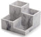 BINO Multi Purpose Organizer - 4 Compartment Makeup Holder for Vanity, Bathroom Toiletry Organizer, Matte Marble