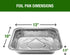 Green Direct Disposable Aluminum Foil Baking Pans with Lids - Half Size (9 x 13 inch) - Pack of 10