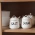 '-12 oz Set, Counter, Salt and Sugar Bowls with Lid and Spoon Ceramic Salt and Sugar Cellar Salt and Sugar Containers