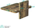 1 22lbs(CS201NC), 1-Shelf, WALI Floating TV Shelf, Tier Projector Shelf for DVD Player, Routers, Game Console, Cable