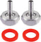 2PCS Keg Coupler Barb Connector, Stainless Steel 304 Beer Kegerator Sankey Couplers, Hex Nut 5/8"G Thread