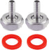 2PCS Keg Coupler Barb Connector, Stainless Steel 304 Beer Kegerator Sankey Couplers, Hex Nut 5/8"G Thread