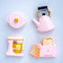4 Pink Fridge Magnets - Cute 3D Kitchen Appliances with Strong Magnets, Funny Decorative Refrigerator Magnets for Home