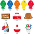 30CT Gone Fishing Party Decorations - Fishing Banner & Hanging Swirl Ceiling Streamers for Baby Shower Supplies