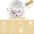 YumCute Home 4 Inch 17 Oz Enamel Milk Pot, Small Saucepan Butter Warmer with Wooden Handle for Heating Smaller Liquid