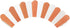 Wrapables Standard Size Cupcake Wrappers (Set of 20), Orange Striped